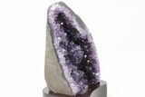 Amethyst Cluster With Wood Base - Uruguay #199984-1